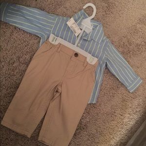 Never worn 3/6 month cute baby boy outfit ✨
